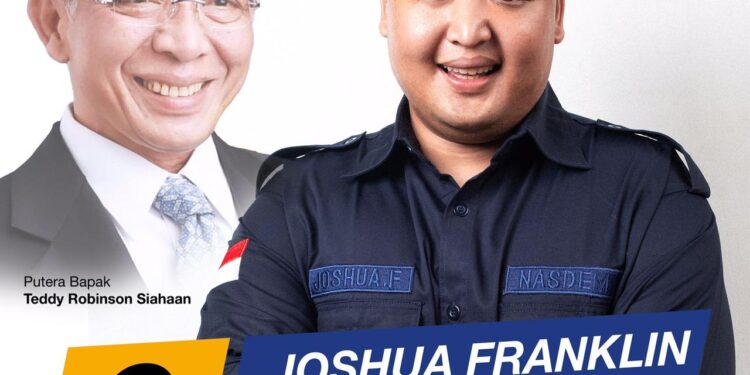 Putra TRS, Joshua Franklin Oktanatama Caleg Nasdem Dapil Siantar 2, Jebolan UI dan Australia