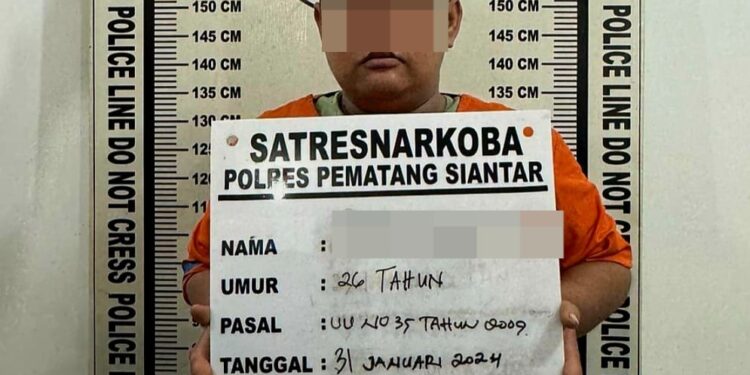 Polres Pematang Siantar Amankan Pemilik Sabu 37 Paket Dari Jalan Seram