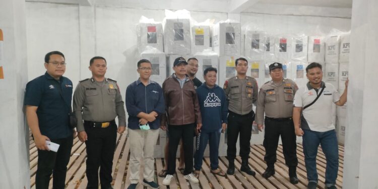Polres Pematangsiantar Kawal Ketat Distribusi Logistik Pemilu Dari PPK Hingga Gudang KPU