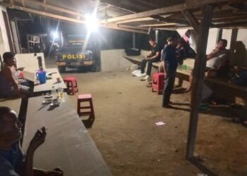 Polsek Bangun Resor Simalungun Lakukan Patroli Malam, Antisipasi Praktik Perjudian dan Jaga Kamtibmas