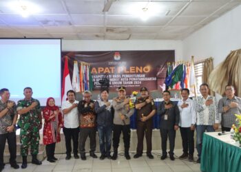 Kapolres Pematangsiantar Hadiri Pembukaan Rapat Pleno Rekapitulasi Hasil Penghitungan Perolehan Suara Tingkat Kota Pemilu 2024