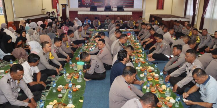 Keluarga Besar Polres Pematangsiantar Punggahan Sambut  Bulan Suci Ramadhan/1445 H/2024 M