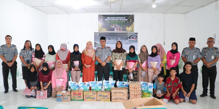 Wujudkan Ramadan Peduli, Lapas Kelas IIA Pematangsiantar Adakan Bhakti Sosial Ke Yayasan Panti Asuhan Islamic Center