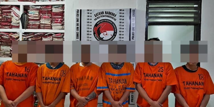 Polres Pematang Siantar Tangkap Enam Pria Miliki Sabu Dari Perumahan Pondok Indah