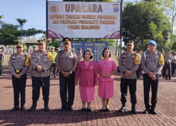 Kapolres Simalungun Pimpin Upacara Kenaikan Pangkat Pengabdian Personel dengan Hikmat