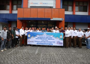 Bank Sumut dan SMSI Berbagi Takjil Gratis di Jalan Merdeka Sianțar