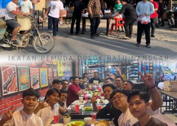 Tebar Kebaikan di bulan Ramadhan, Ikatan Pemuda Dolok Batu Nanggar Bagi Takjil dan Buka Puasa Bersama