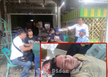 Pendi Saragih Didor saat Ngopi di Tigarunggu, Jatanras Polres Simalungun Lakukan Penyelidikan