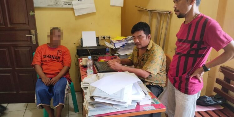 Ompong, Pelaku Pencurian Sepeda Motor di Depan SPBU Ditangkap Polres Siantar