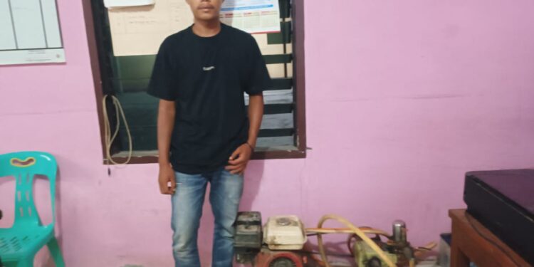 Polsek Perdagangan Tangkap Ferry Ardiansyah, Tersangka Pencurian Mesin Door Smeer Polsek Perdagangan Tangkap Ferry Ardiansyah, Tersangka Pencurian Mesin Door Smeer