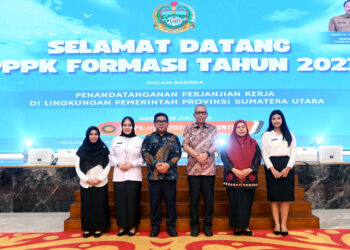 2271 PPPK Pemprov Sumut Terima SK Pengangkatan dan Tandatangani Perjanjian Kerja