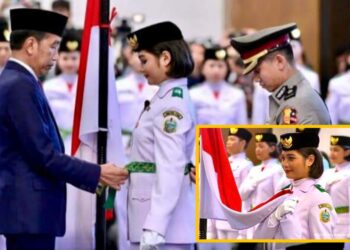 Keren! Violetha Agryka Boru Sianturi jadi Pemimpin Upacara Pengukuhan Paskibraka Nasional Tahun 2024