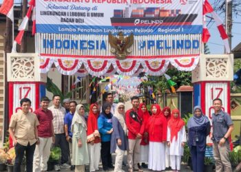 PT Pelabuhan Indonesia (Persero) Regional 1 Gelar Penataan Lingkungan Bertema Kemerdekaan dan Pelabuhan di Bagan Deli Belawan