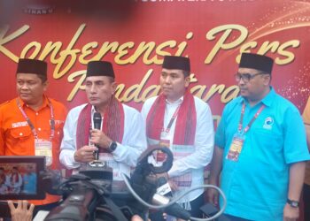 Edy Rahmayadi-Hasan Basri Mendaftar Ke KPU Sumut