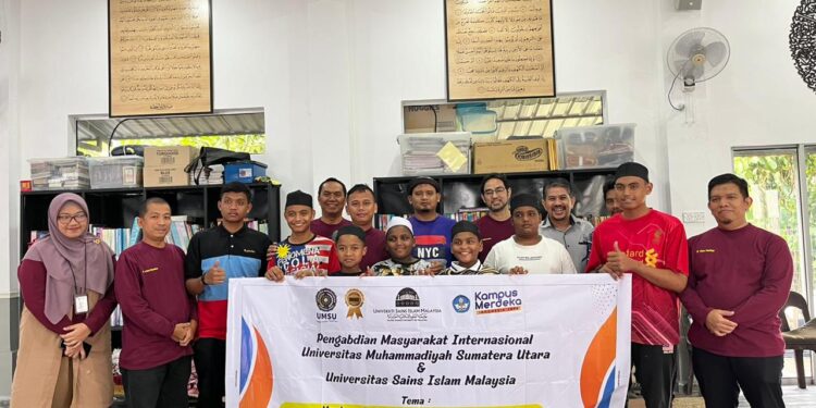 Jalin Kolaborasi Internasional UMSU-USIM Malaysia Laksanakan Pengabdian Masyarakat di Panti Asuhan Malaysia