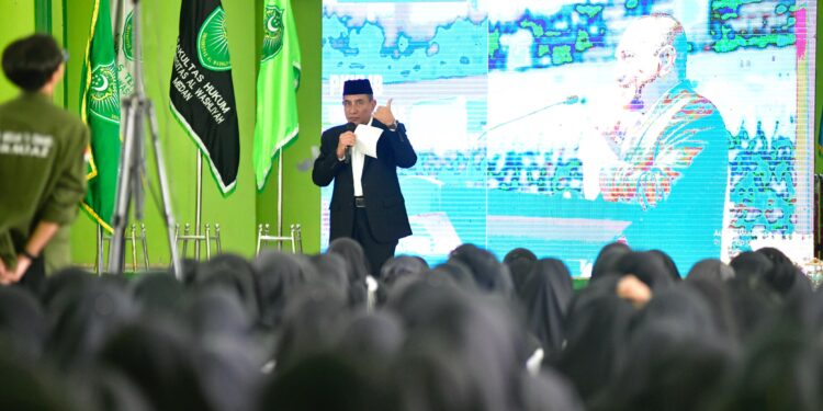 Edy Rahmayadi Paparkan Materi Wawasan Kebangsaan dan Bela Negara dihadapan Mahasiswa Baru UNIVA Medan