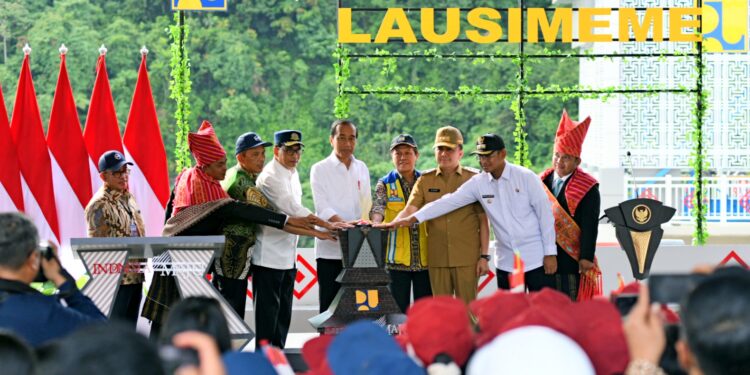 Presiden Jokowi Resmikan Bendungan Lau Simeme