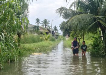 Ratusan Rumah Di Hamparan Perak Masih Tergenang Banjir, Warga Mulai Terserang Penyakit