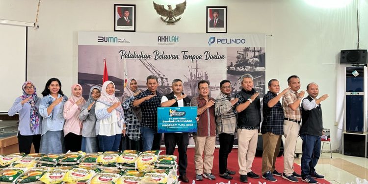 PT Pelindo Regional 1 Belawan Salurkan 300 Paket Sembako dalam Program Pelindo Berbagi Ramadhan 2025