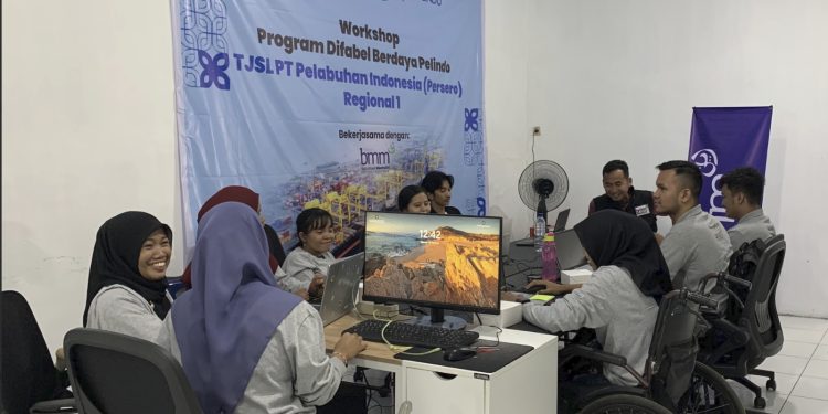 Rumah Difabel Pelindo Regional 1 Gelar Workshop Pelatihan Sosial Media untuk Kaum Difabel