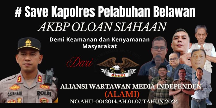 Wartawan Alami Minta Polda Sumut Segera Cabut Penonaktifan Kapolres Belawan AKBP Oloan Siahaan
