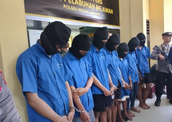 Polsek Medan Labuhan Ringkus Tujuh Pelaku Tawuran Tanjung Mulia, Yang Tewaskan Seorang Remaja