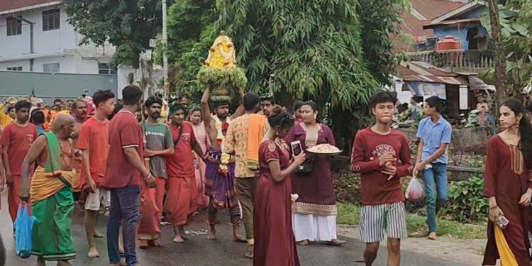 Khidmat dan Meriah, Ibadah Thaipusam di Kuil Arulmigu Shri Devi Alayam Berjalan Aman dan Tertib