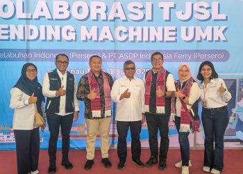 Pelindo Regional 1 Bersama PT ASDP Indonesia Ferry Hadirkan Vending Machine