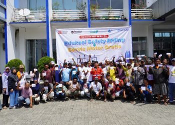 Semarak HUT RI ke 80, Pelindo Menggelar Edukasi Safety Riding dan Service Motor Gratis di Belawan