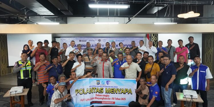 Pelindo Regional 1 dan Kepolisian Gelar Sosialisasi Keselamatan Berkendara di Belawan