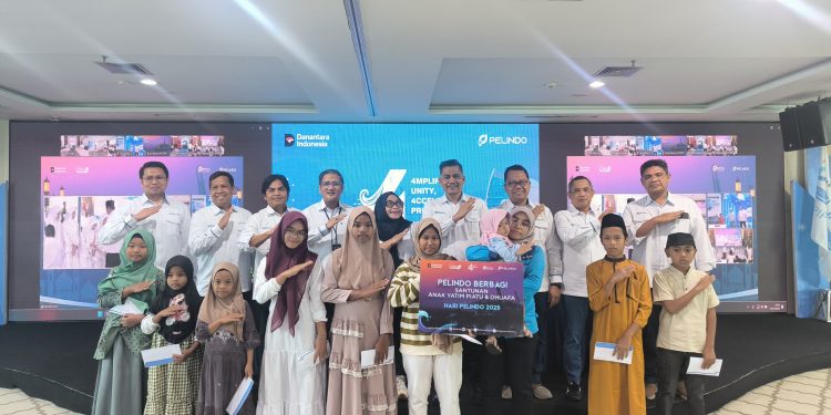Pelindo Regional 1 Santuni Ribuan Anak Yatim pada Peringatan Hari Pelindo ke-4