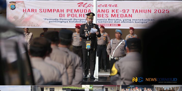 Semangat Kebangsaan Bergelora, Polrestabes Medan Peringati Hari Sumpah Pemuda ke-97 Semangat Kebangsaan Bergelora, Polrestabes Medan Peringati Hari Sumpah Pemuda ke-97