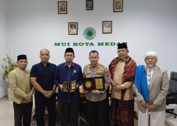 Merangkai Kebersamaan, Kapolrestabes Medan Silaturahmi ke MUI Kota Medan