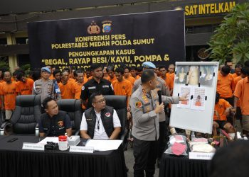 Terungkap! 147 Tersangka Begal, Rayap Besi, dan Geng Motor Ditangkap Polrestabes Medan