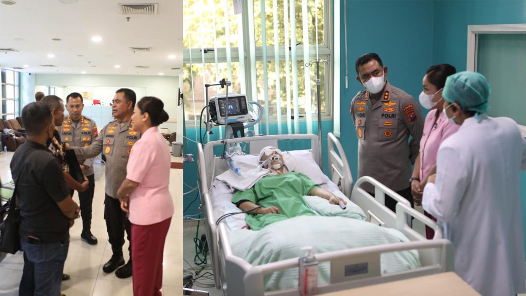 Empati di Tengah Luka,Kapolda Sumut Jenguk Korban yang Tertabrak Polisi
