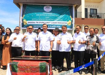 Luhut Binsar Pandjaitan Resmikan Abe Hotel & Convention di Taput, Wabup Samosir Dukung Penguatan Pariwisata Kawasan Danau Toba