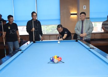 128 Peserta Adu Skill di Turnamen Billiard Kapolrestabes Medan Cup 2025