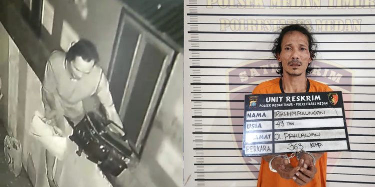 Pelaku Cincang Mesin Las & Jual Laptop Curian di Pajak Ular, Ditangkap di Dalam Kamar