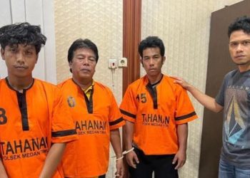 Terbongkar! Pencuri Daun Pintu Musala dan Dua Penadahnya Ditangkap Polsek Medan Timur