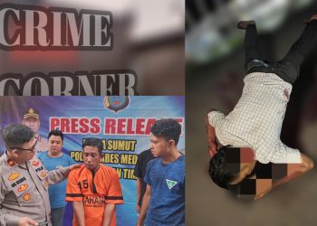 Ejekan Tak Bisa Nyanyi Picu Pria di Medan Bunuh Teman di Jembatan Titi Gantung,Pelaku Ditangkap