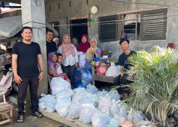 FOKAL IMM FISIP UMSU Salurkan Bantuan untuk Korban Banjir di Tanjung Pura Langkat