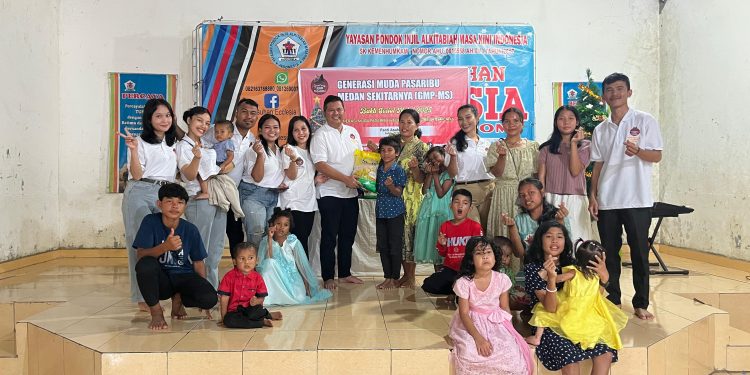 Generasi Muda Pasaribu Medan Berikan Bantuan ke Panti Asuhan Ecclesia yang Terdampak Bencana Banjir