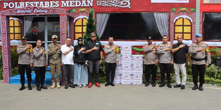 Mengawal Perayaan, Kapolrestabes Medan Periksa Kesiapan 13 Pos Pengamanan