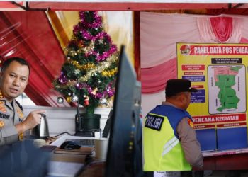Kapolrestabes Medan Pastikan Pospam Siaga dan Terkontrol Lewat Aplikasi SOT