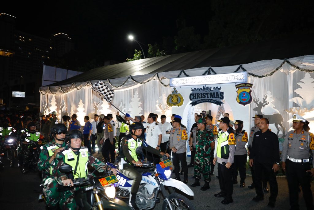 Amankan Ibadah Natal, Jean Calvijn Pimpin Patroli Skala Besar di Kota Medan