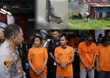 Grebek Kampung Narkoba Tembung, Motor Polisi Dibakar, Empat Pelaku Ditangkap