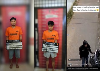 Honda Beat Digondol dari Teras Rumah, Dua Pelaku Berakhir di Polsek Medan Baru