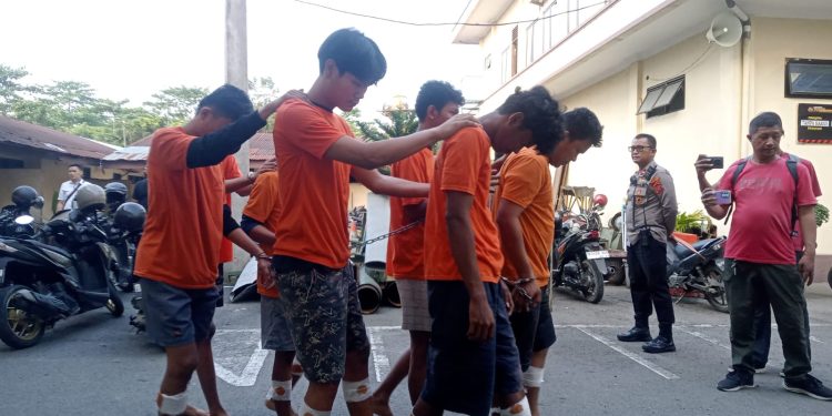 Gerombolan Pelaku Curas Beraksi di 25 Lokasi, Polsek Sunggal Amankan 7 Tersangka