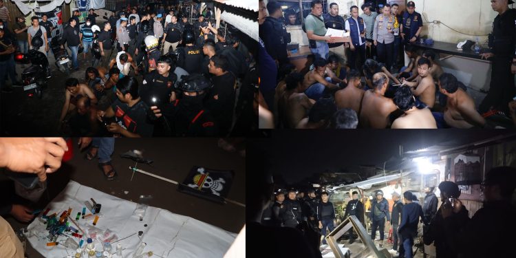 Polrestabes Medan Kepung Barak Narkoba Jermal XV , 21 Orang Diamankan di Hari Pertama Operasi Lilin