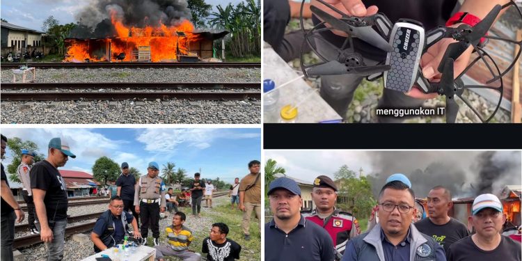 Digerebek Berkali-kali, Sarang Narkoba di Bantaran Rel Tembung Pakai Drone